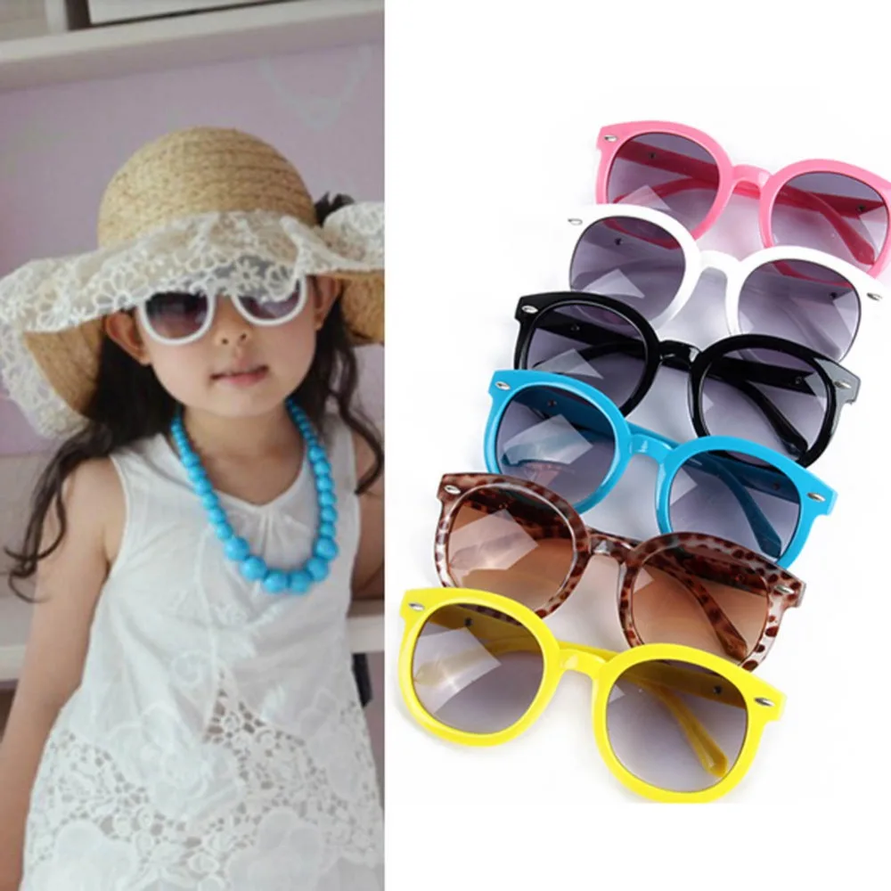 New Kids Toddlers Fashion Round Sunglasses Arrow Style Eyeglasses