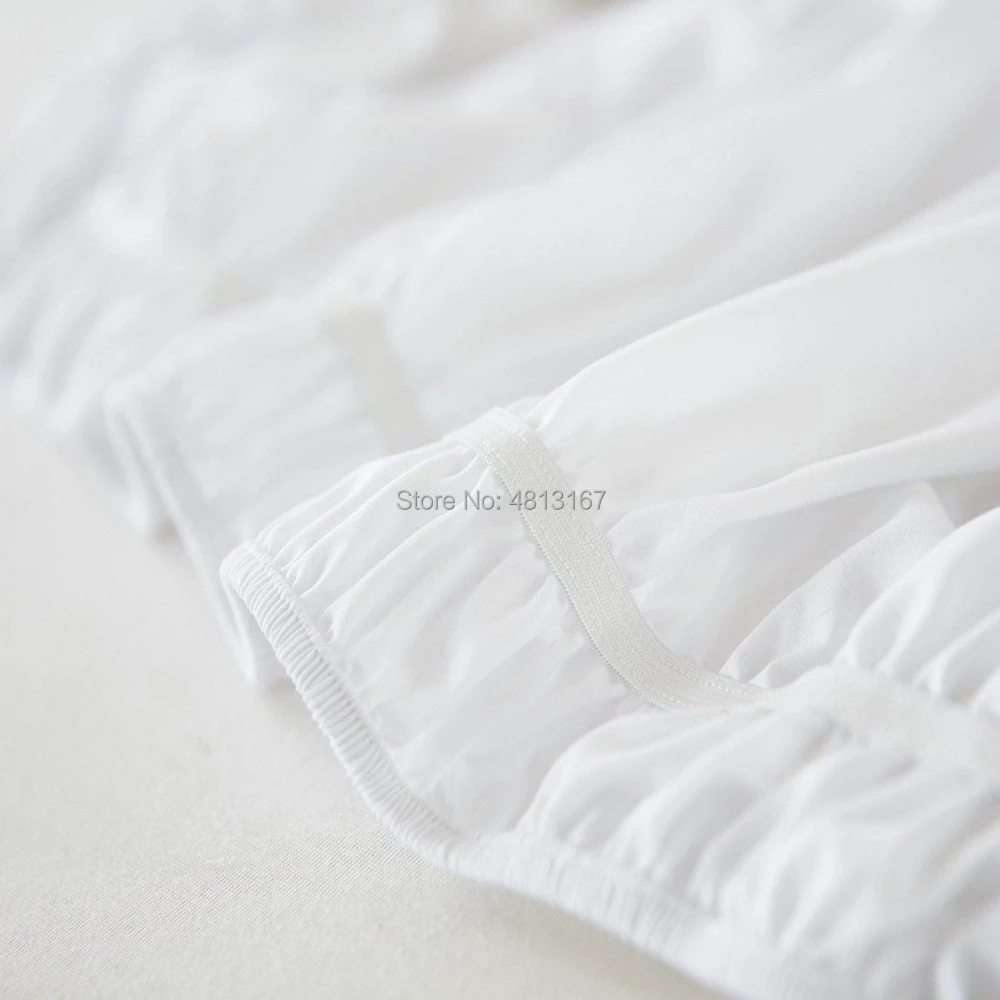 Обмотка юбка-кровать эластичные пылевые гофрированные однотонные юбки легко снимать морщинки и выцветания классический стильный 38 см