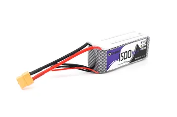 

TCMM 2PCS FPV Drone Part LiPo 4S 14.8V 1500mAh 75C Battery XT60 Plug Connector For FPV Racing Drone