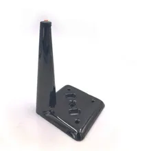 Металлические ножки черный мебель Поддержка средства ухода за кожей стоп пластина из холоднокатаной Сталь мебельная фурнитура 1/2/4/6/8 шт