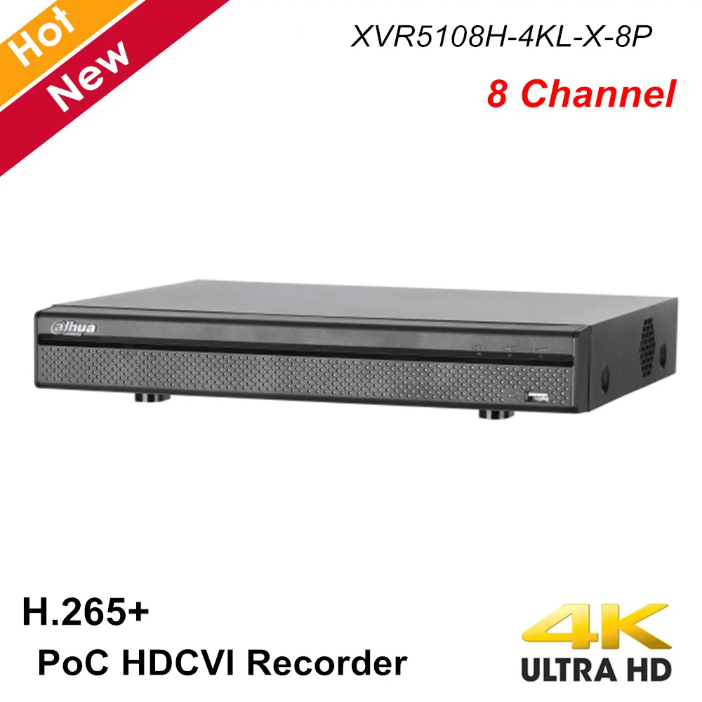  Dahua PoC serie 1 HDD 8 canal Penta-brid 4K Mini 1U grabadora de Video Digital H.265 + 4K XVR siste
