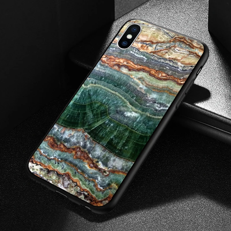 Geode дизайн мраморный узор для iPhone 5 5S SE 6 6S 7 8 Plus X XR XS Max жесткий чехол для телефона