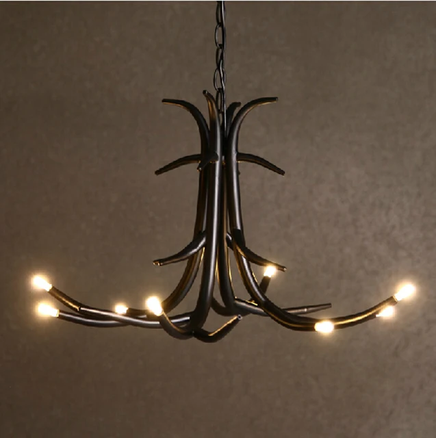 Americano de la vendimia salón dormitorio lámparas europea hierro ramita rama lámpara de araña colgante de.jpg 640x640.jpg Lamparas de salon