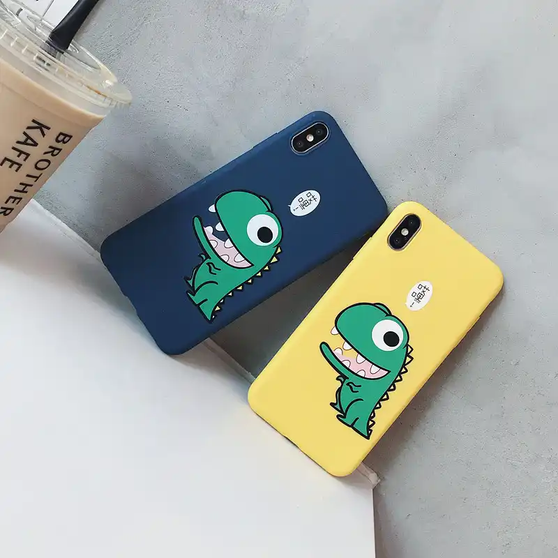 Туманно красоты для iphone х чехол милый мультфильм динозавра Силиконовые мягкие