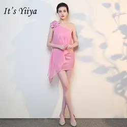 Это YiiYa Сексуальное вечернее платья элегантный лоскутное шифон Вечерние платья LX665