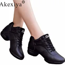 Akexiya; Лидер продаж; женская обувь для взрослых; обувь для латинских/бальных/Танго танцев; женские кроссовки для танцев из искусственной кожи; обувь для тренировок; Цвет черный, красный