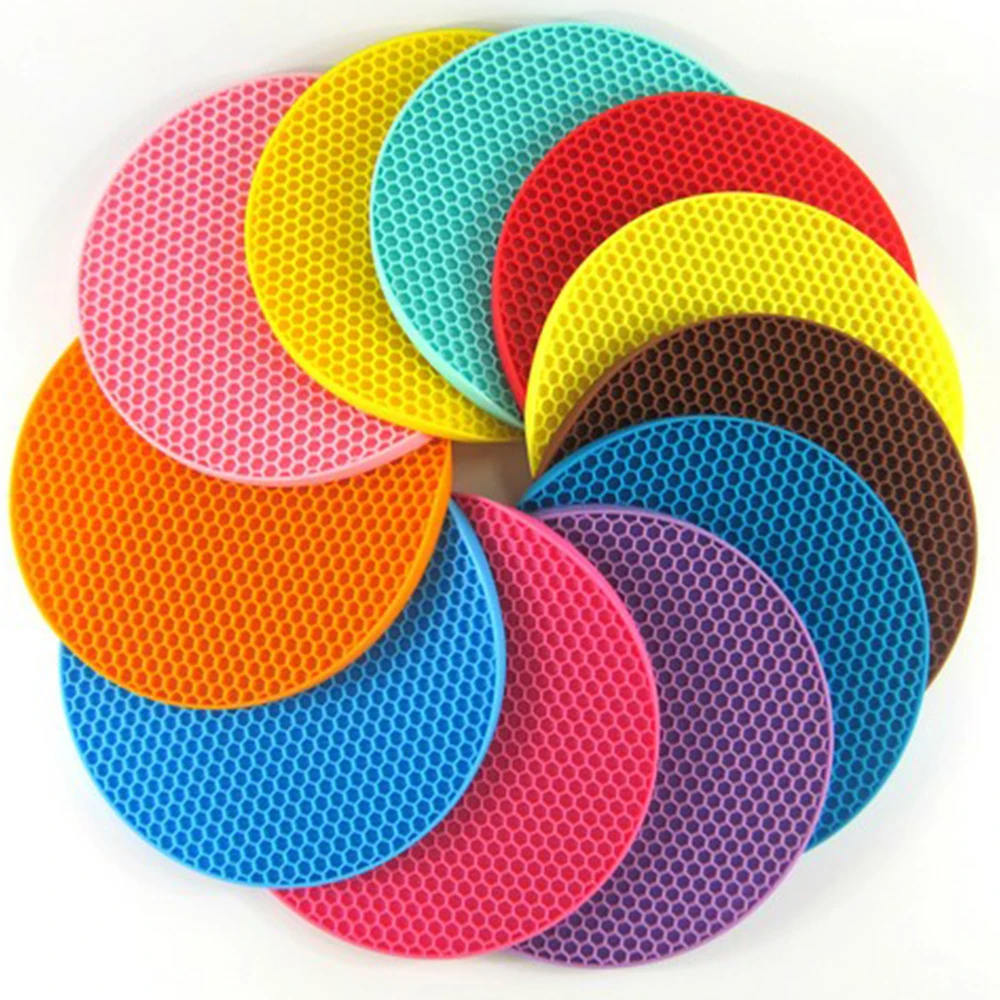 

Silicone Heat Resistant Honeycomb Trivet Mat Pan Pot Non Slip Multi Use-Kitchen NEW