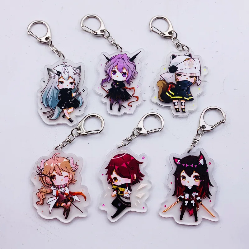 

2019 Arknights Exusiai Doubleside Keychians Animation Keyrings Llavero