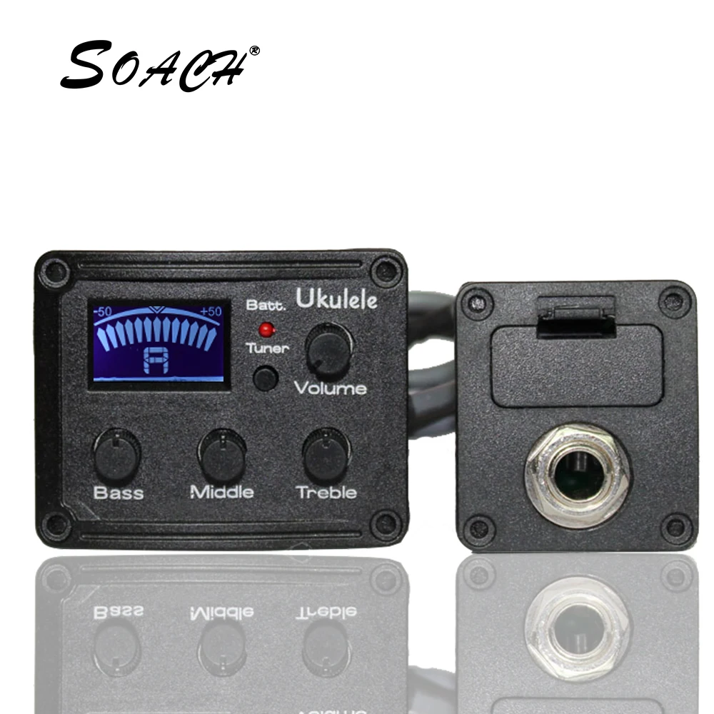 

SOACH High Quality Black Acoustic Portable sound hole folk guitar pickup Sound Pickup for musical instrument accessories