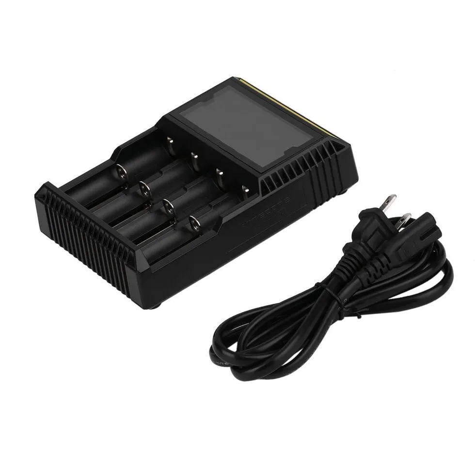 

10PCS D4 LCD Battery Charger For AA/26650/18650/14500/18350/16340 US Plug