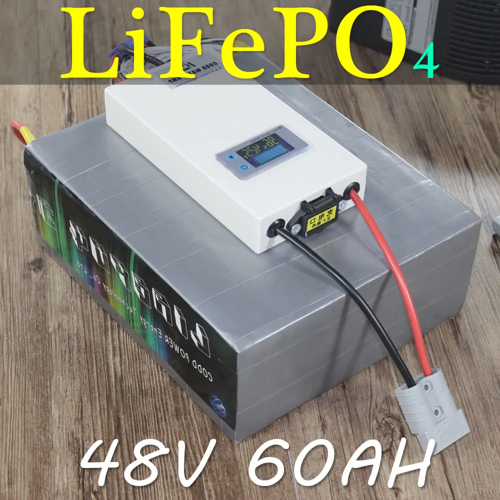 

Electric motorcycle LiFePO4 Battery Pack 48V 60AH 3000W Electric bicycle LiFePO4 Long cycle time Battery