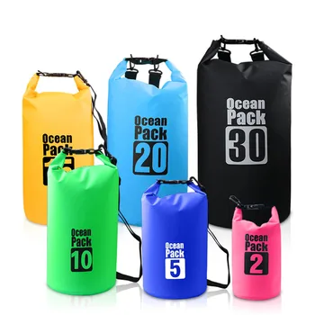 

4Colors 2L 10L 20L Outdoor PVC Waterproof Dry Sack Storage Bag Rafting Sports Kayaking Canoeing Swimming Bag Travel Kits