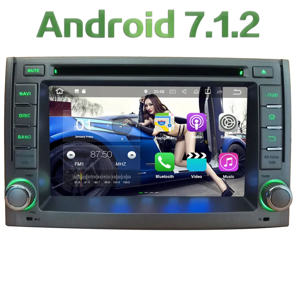 

2GB RAM Quad Core Android 7.1.2 4G WiFi SWC BT Multi Car DVD Player Radio Stereo GPS Navi For Hyundai H1 iLoad Starex 2007-2012