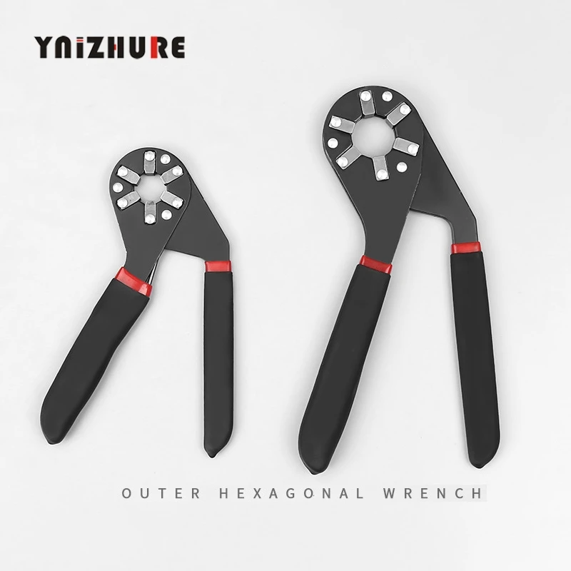 

6/8inch High Carbon Steel Multifunctional External Hexagonal Pliers Wrench Y Shape Universal Spanner Home Grip Allen Repair Tool