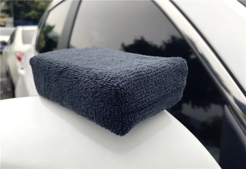 best car wax 5 PCS Car Care Premium Microfiber Applicators Sponges,Cloths,Microfibre Hand Wax Polishing Detailing Pad cleaning leather seats