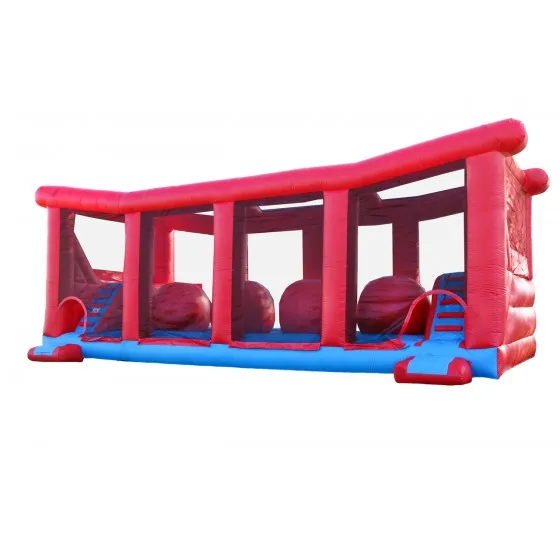 

Wholesale kids outdoor Inflatable obstacle slide China amusement park equipment