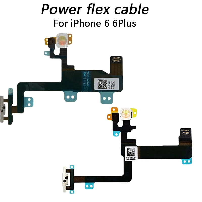 

1PCS Power Button on Off Switch Flash Light Flex Cable Replacment Part for Iphone 6 6 Plus Power flex cable