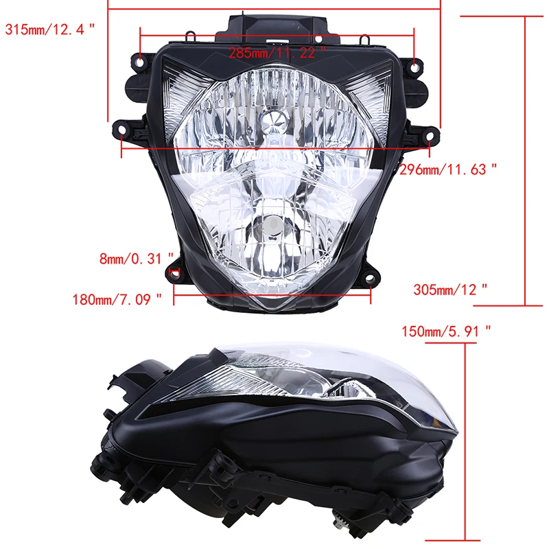 Buy Motorcycle Front Headlight Head Light Case Housing