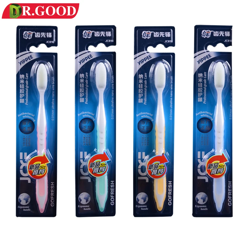4parts/lot Nano Professional Adults Toothbrush DR.GOOD816 Take good care of their tooth Oral