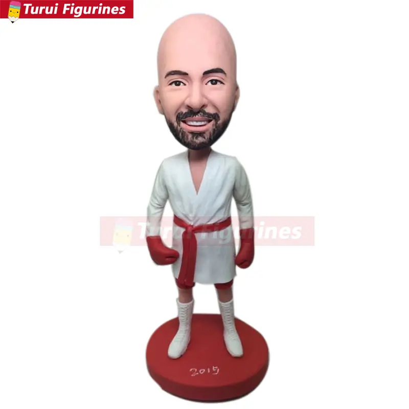 Персонализированные глиняные фигурки bobblehead на заказ основе фотографии клиентов