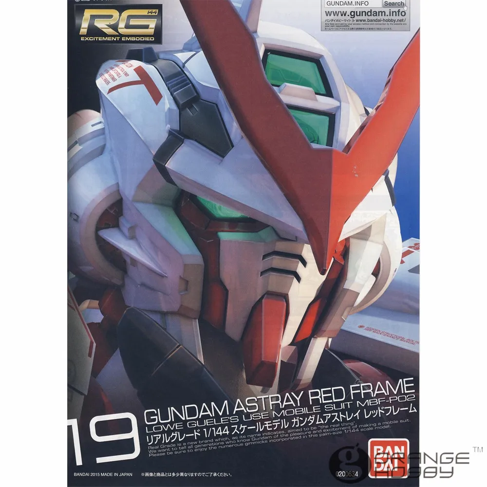 OHS Bandai RG 19 1/144 MBF-P02 Gundam сбивается с пути красная рамка мобильный костюм Сборная модель комплекты oh