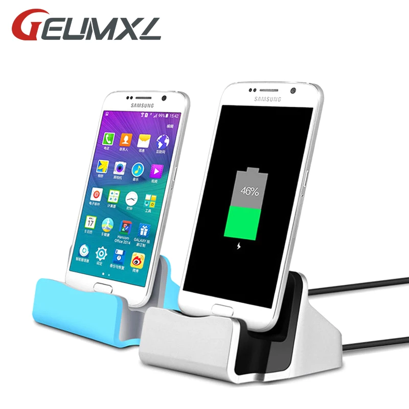 2 In 1 Micro Usb Sync Ricarica Desktop Android Dock Stand Station Caricabatterie Per Samsung Galaxy S2 S3 S4 S5 Nota 2 3 Meizu Mx4