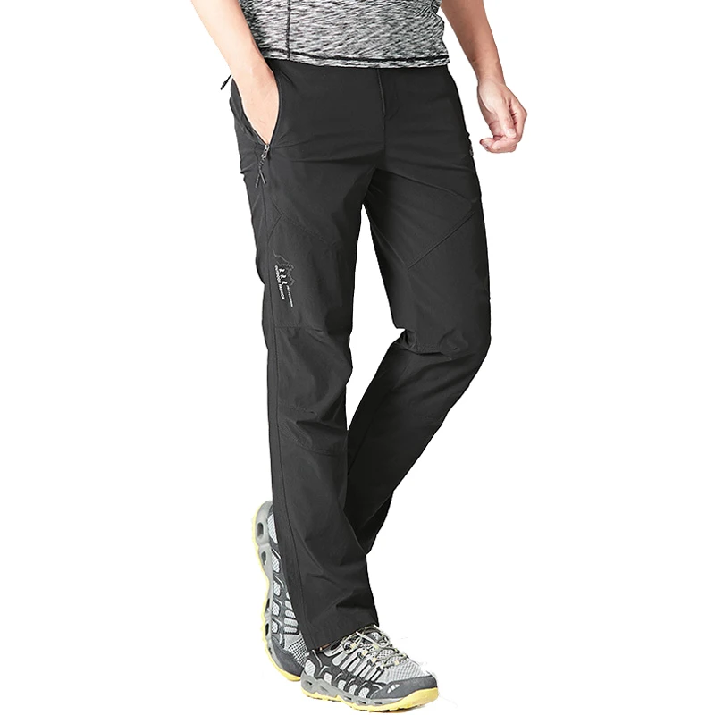 RAY GRACE pantalones al aire libre de verano de los hombres de secado rápido senderismo pesca pantalones para los hombres transpirable senderismo Camping pantalones de escalada
