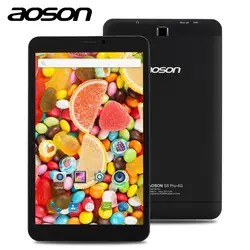 Aoson S8 PRO 8 дюймов 4G Phablet 1 ГБ + 16 ГБ Android 6,0 4G телефонные вызовы планшеты ПК Двойной Камера Bluetooth, Wi-Fi Черный 7.8.10 Планшеты