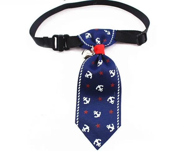 [MPK Store] галстук-бабочка для домашних питомцев, различные дизайны, воротник с рисунком якоря, галстук-бабочка, костюм кошки, галстук-бабочка для кота - Цвет: NT Blue Anchors