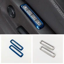 For Golf 7 AT MK7 2018 2019 Car Styling Auto Accessories Stainless steel Car Master driver seat memory switch Cover Trim