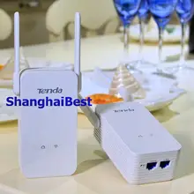 Onepair tenda ph15 1000 mbps wireless powerline adapter homeplug 300 mbps ap pw3 pa3 extender 100% neuen router us-stecker eu au