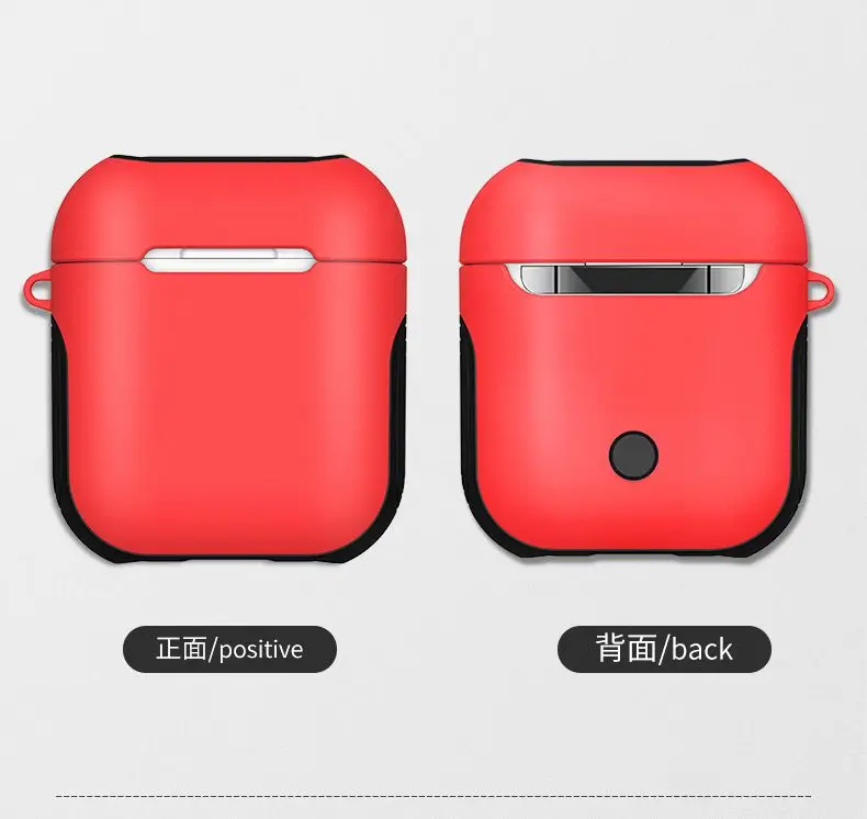 Для Airpods крышка Apple беспроводная Bluetooth гарнитура Зарядка крышка Защитная, крышка PU материал Airpods пакет