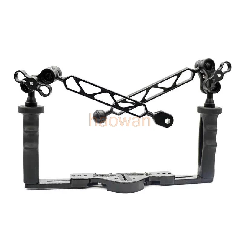 

Diving underwater Light Arm tray support holder Double Grip for Gopro Action canon nikon sony pentax fuji olympus camera