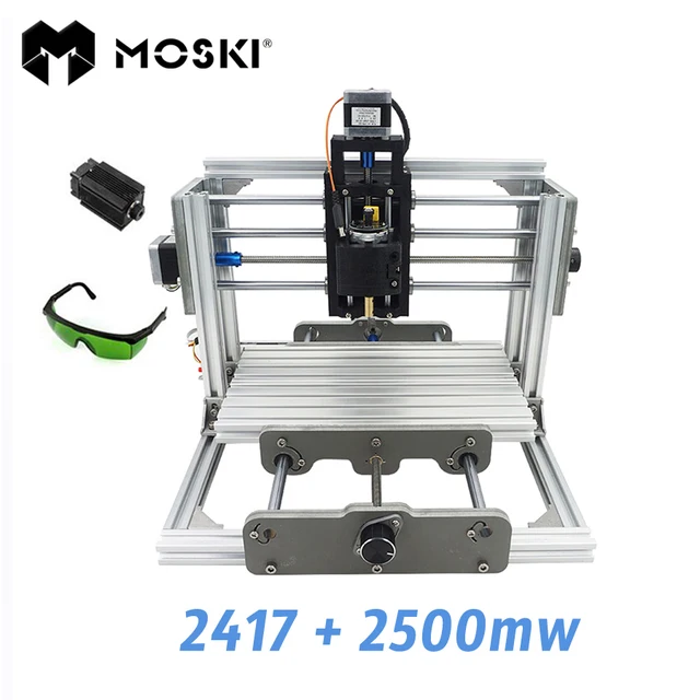 MOSKI ,2417+2500mw,diy engraving machine,mini PcbPvc Milling Machine