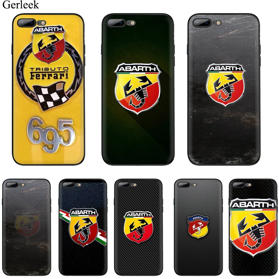 

Fiat Abarth Logo Club Mobile Phone Case TPU for iPhone 6 6s 7 8 Plus iPhone 11 Pro X XR XS Max XR SE 5 5s SE Cover Protection