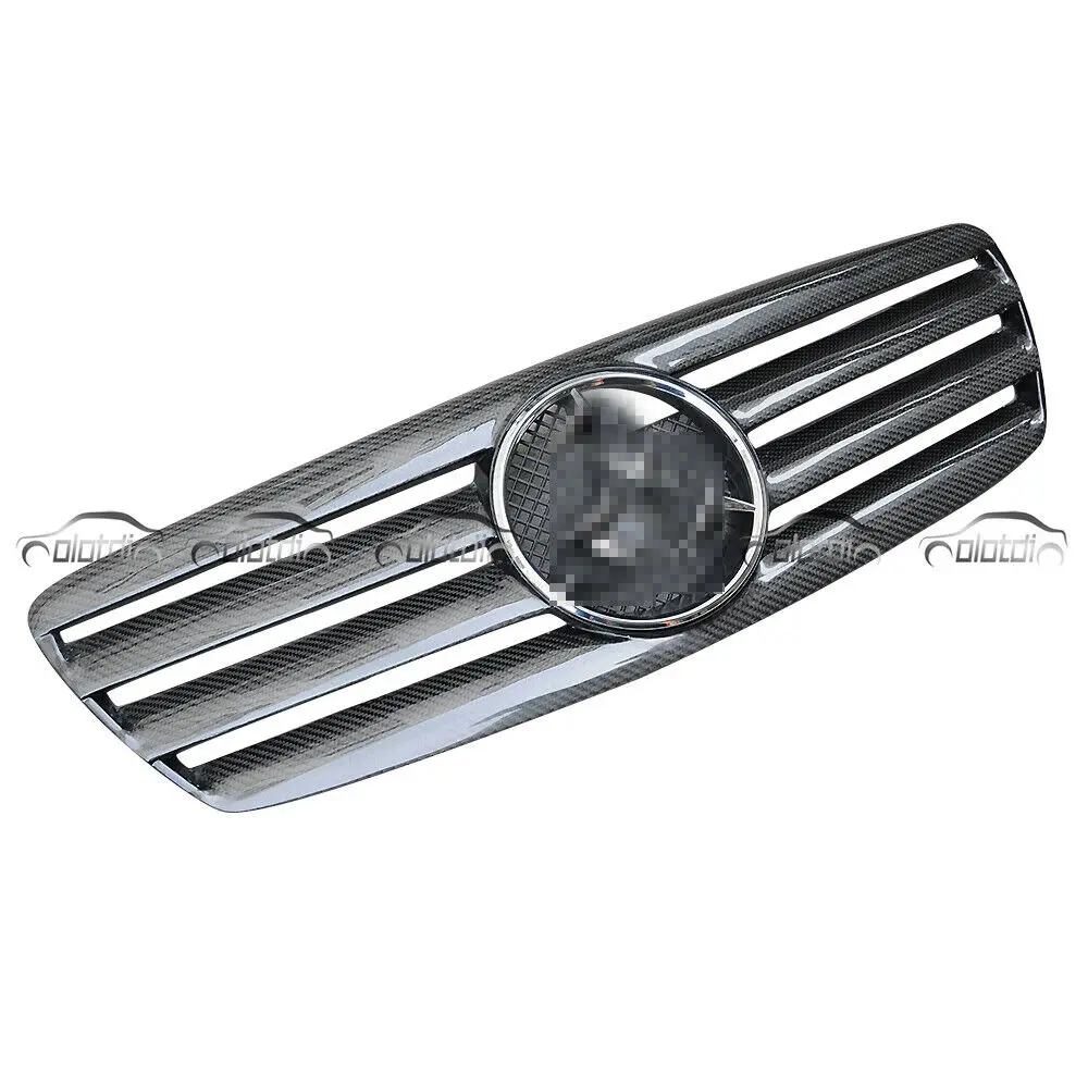 Углеродное волокно спереди решетки «ноздри» решетка для Mercedes Benz W211 2003-2006