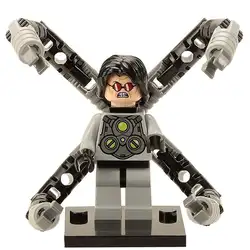 Одной продажи Доктора Осьминога Отто женщина-паук Мстители Super Heroes Minifig модель собрать модель DIY строительные блоки детей ToyGift