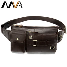 MVA поясная сумка из натуральной кожи, поясная сумка для мужчин, поясная сумка для путешествий 8637
