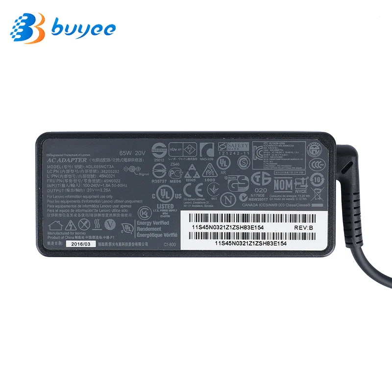 Абсолютно блок питания для ноутбука ADLX65NCT3A ADLX65NDT3A для lenovo YOGA X1 YOGA 13 YOGA 11 ADLX65NLC2A ADLX65SLC2A 20 в 3.25A 65 Вт