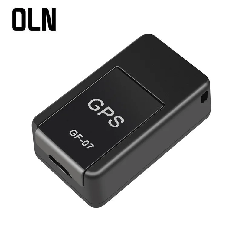 OLN gps GF-07 для домашних животных, умный мини gps трекер, анти-потеря, трекер для домашних собак, кошек, трекеров, оборудование, gps устройство слежения - Цвет: Black