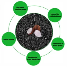 1 kg Mídia Filtro de Bloco de Carbono Ativado do Coco Adsorção Odor Remoção de Impurezas Para RO Sistema de Água Do Aquário