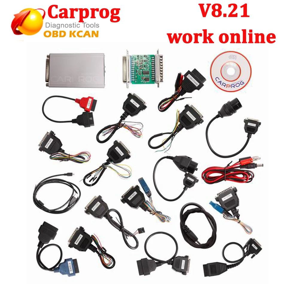 Лучший Carprog Полный набор V8.21 прошивка идеальная онлайн версия, включая гораздо больше авторизации, чем carprog v9.31 DHL бесплатно