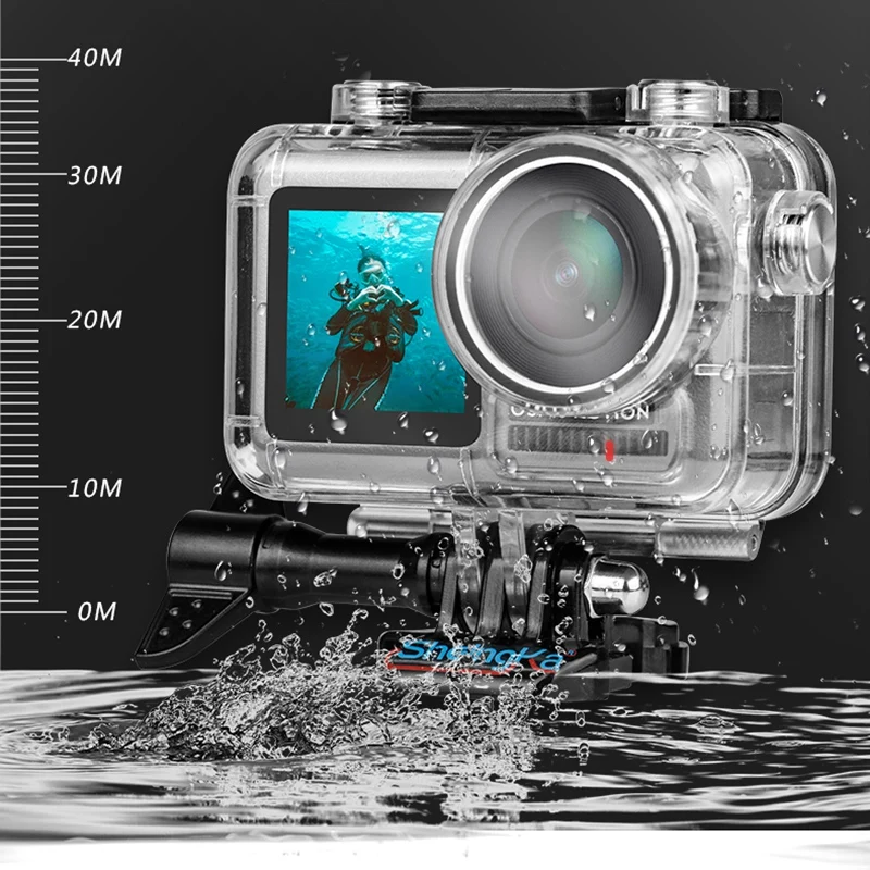Корпус AABB-Sheingka, водонепроницаемый защитный корпус для дайвинга, чехол для Dji Osmo Action camera, с кронштейном