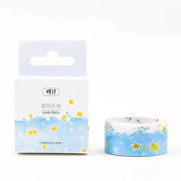 

2cm*5M Stars Sea washi tape DIY decorative scrapbooking planner masking tape adhesive tape kawaii stationery
