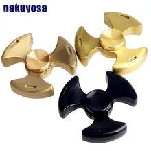 3 листья EDC Руки Spinner Непоседа Счетчик Анти-Стресс Фокус игрушка меди Ручной Счетчик с Подшипниковой Стали Ручной Счетчик СДВГ