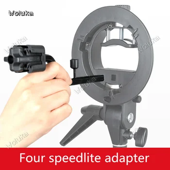 

Godox S-type bracket one turn four lamp head accessories flash lamp Holder Four Speedlite Adapter CD50 T03