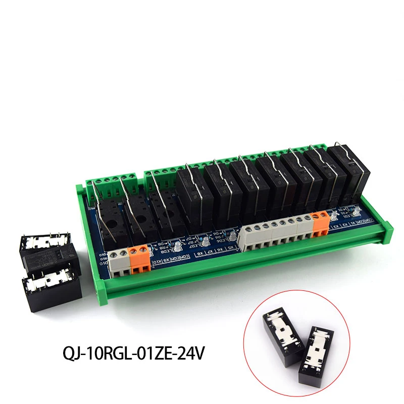 

Original Omron single module, 4-way 8-pin 24V compatible NPN/PNP with rail mounting