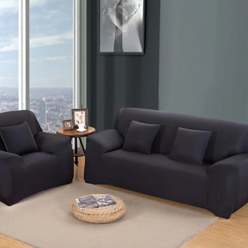

Solid Color Sofa Cover Elastic Spandex Couch Cover 1/2/3/4 Seater Sofa Covers for Living Room Home Decor fundas sofa Slipcover