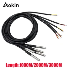 ^^Best Offers DS18b20 Stainless Steel Package Waterproof 1M/2M/3M DS18b20 Temperature Probe Temperature Sensor 18b20 for Arduino kit ^^Best Offers DS18b20 Stainless Steel Package Waterproof 1M/2M/3M DS18b20 Temperature Probe Temperature Sensor 18b20 for Arduino kit