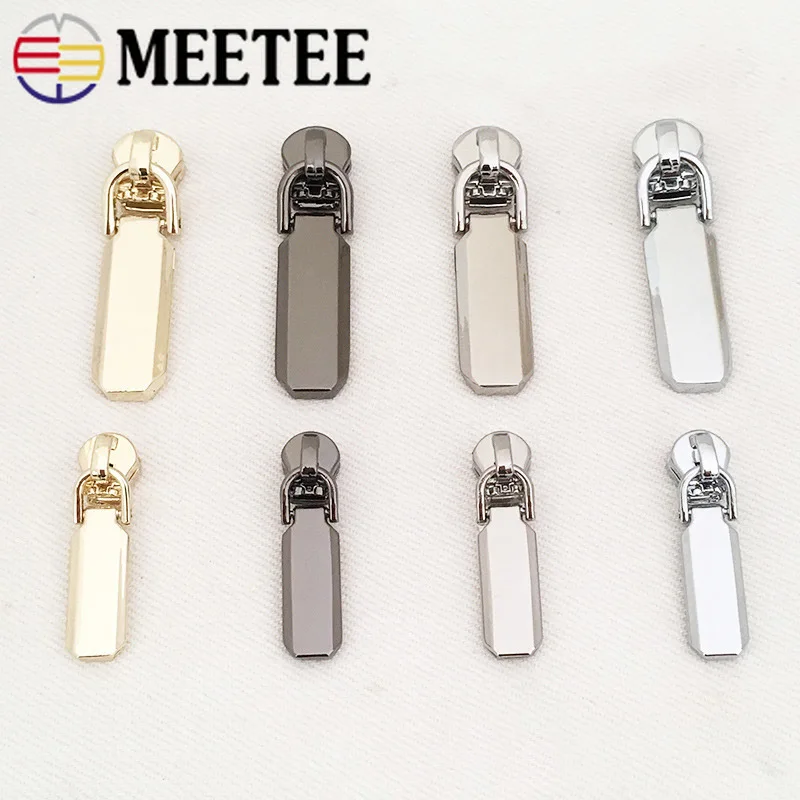 

5Pcs 5# Spring Lock Zipper Sliders for Metal Zippers Detachable Zipper Puller Zipper Head Zip Repair Kit DIY Garment Accessories